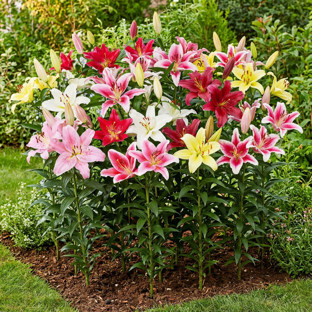 Blumenzwiebeln Gladiolen, Dahlien, Freesien, Liatris, Exklusive Mischung aus Holland, Mehrjährig Pflanzen für Garten