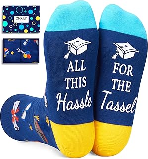 Zmart Graduation Gifts for Him Her - Socks Class of 2025 College High School 8th Grade Masters Degree Graduation Gifts, Congrats Grad Presents