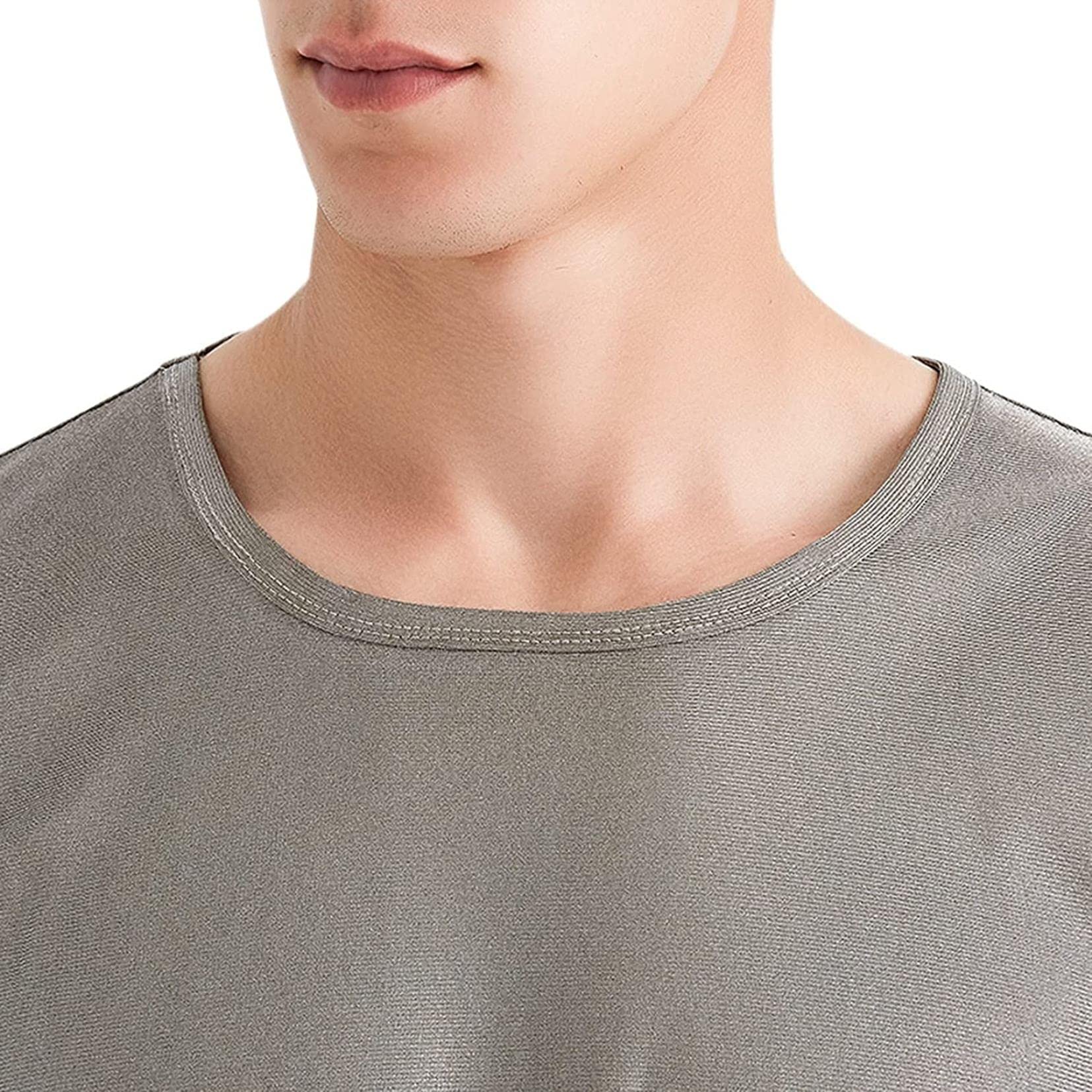 AMNOOL Gilet de Protection Contre Le rayonnement électromagnétique Gilet et Culotte, Ensemble de sous-vêtements de Fibre de Fibre d'argent, Blindage EMF (Color : L|Panties)
