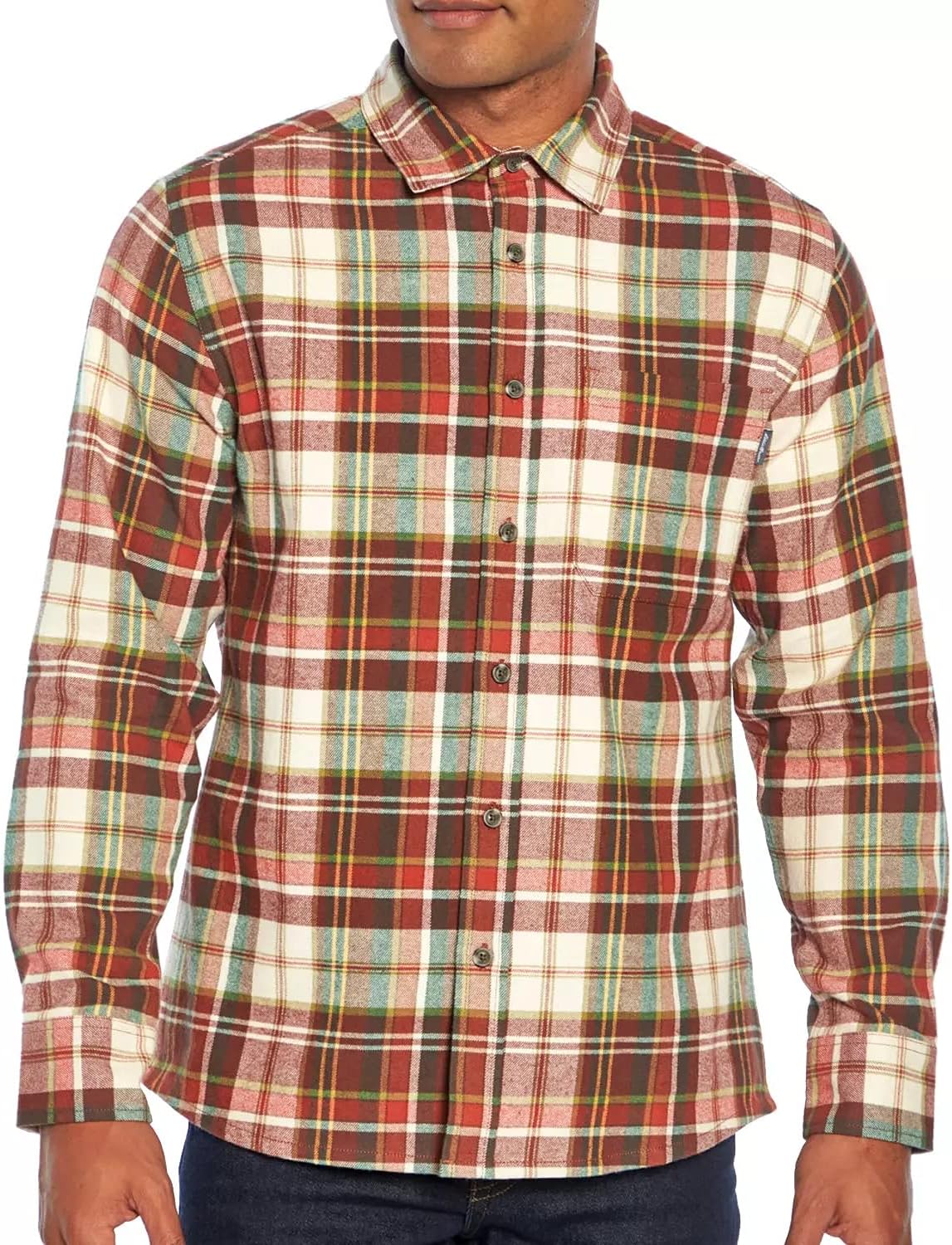 Eddie Bauer Bristol Men's Flannel Shirt - Rust 3X-Large