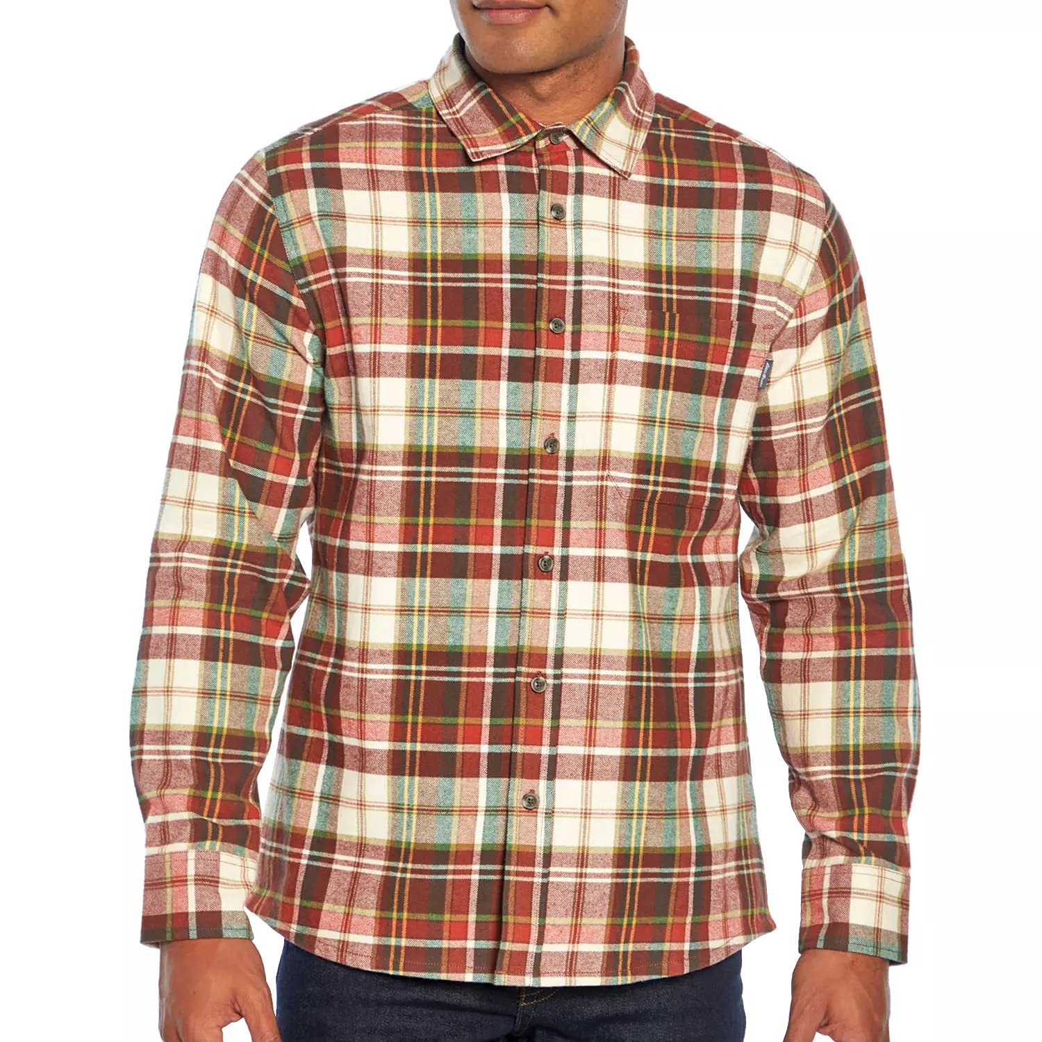 Eddie Bauer Bristol Men's Flannel Shirt - Rust 3X-Large