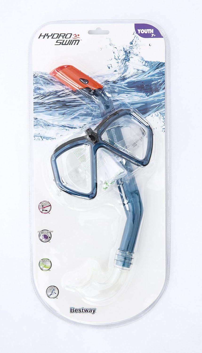 Bestway Unisex_Adult Hydro-Swim Ever Sea Kinder-Tauchset Children's Diving Set, Multicoloured, ab 7 Jahren