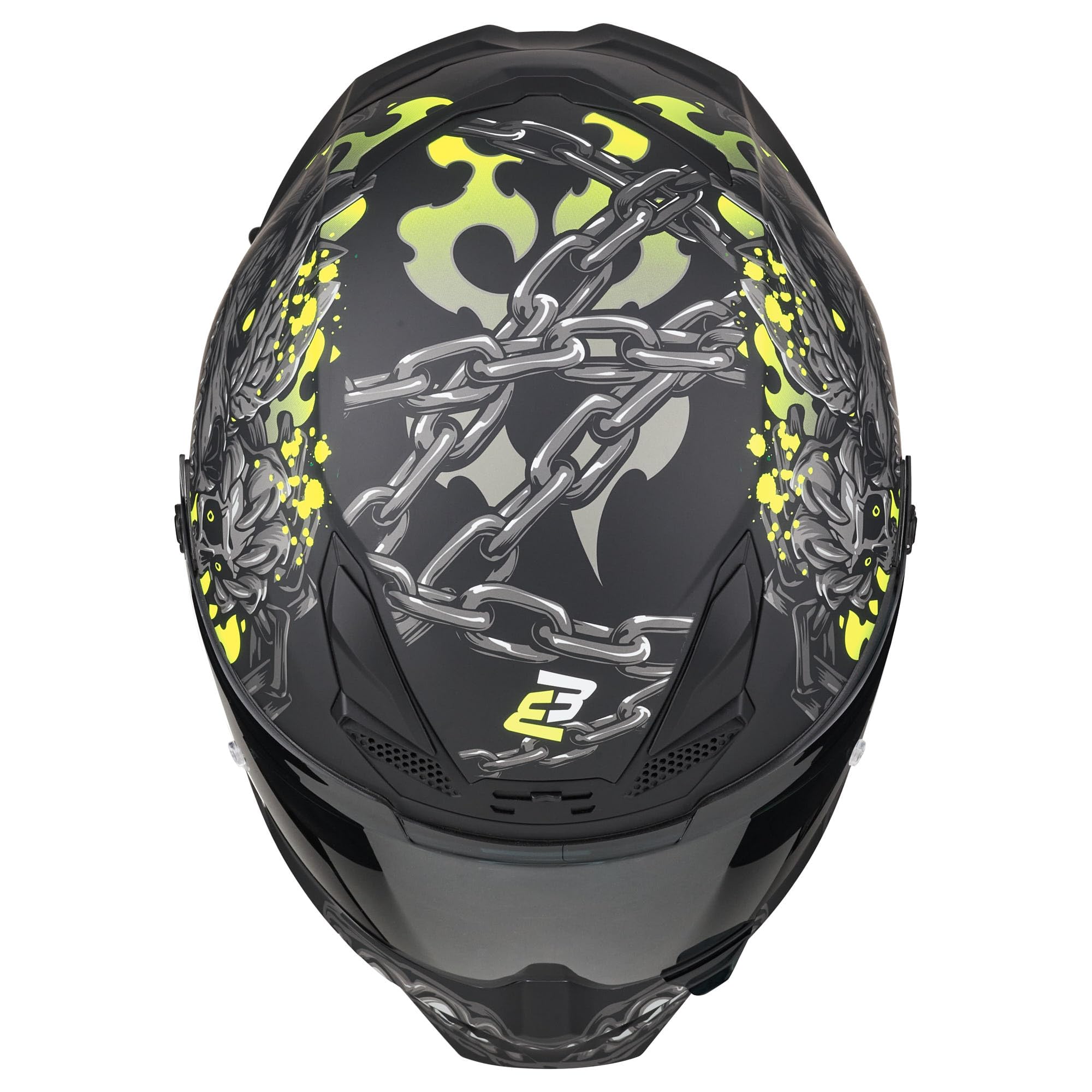 Bogotto Blade Gatekeeper Casque, noir gris jaune, XS
