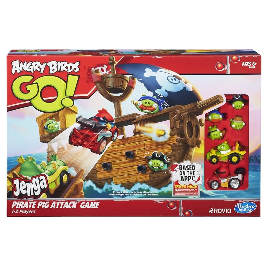 その他 Angry Birds Go! Pirate Pig Attack Game Angry Birds Go! Jenga Pirate Pig Attack Game : Amazon.com.au