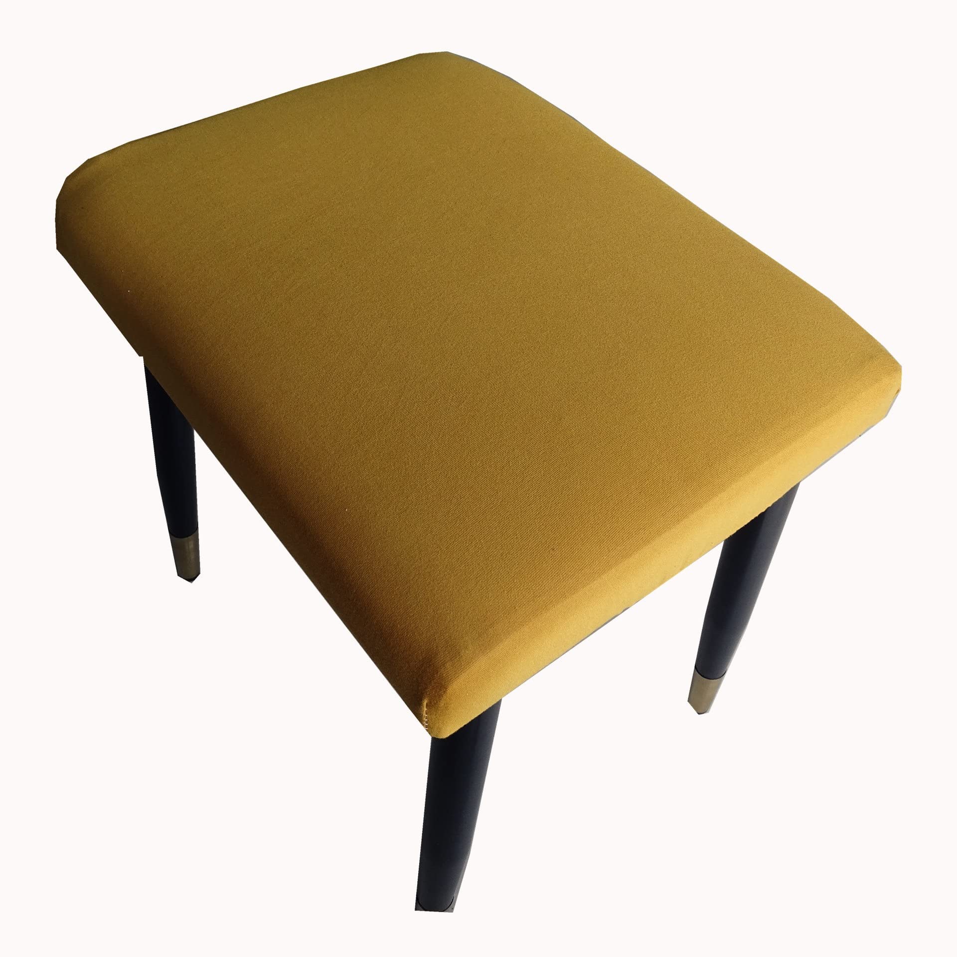 Stool Chair Cover Dressing Table Chair Seat Protector Bedroom Square Stool Covers Dust Proof Durable Simple Soft Chair Covers (Color : #19, Size : 2PC)