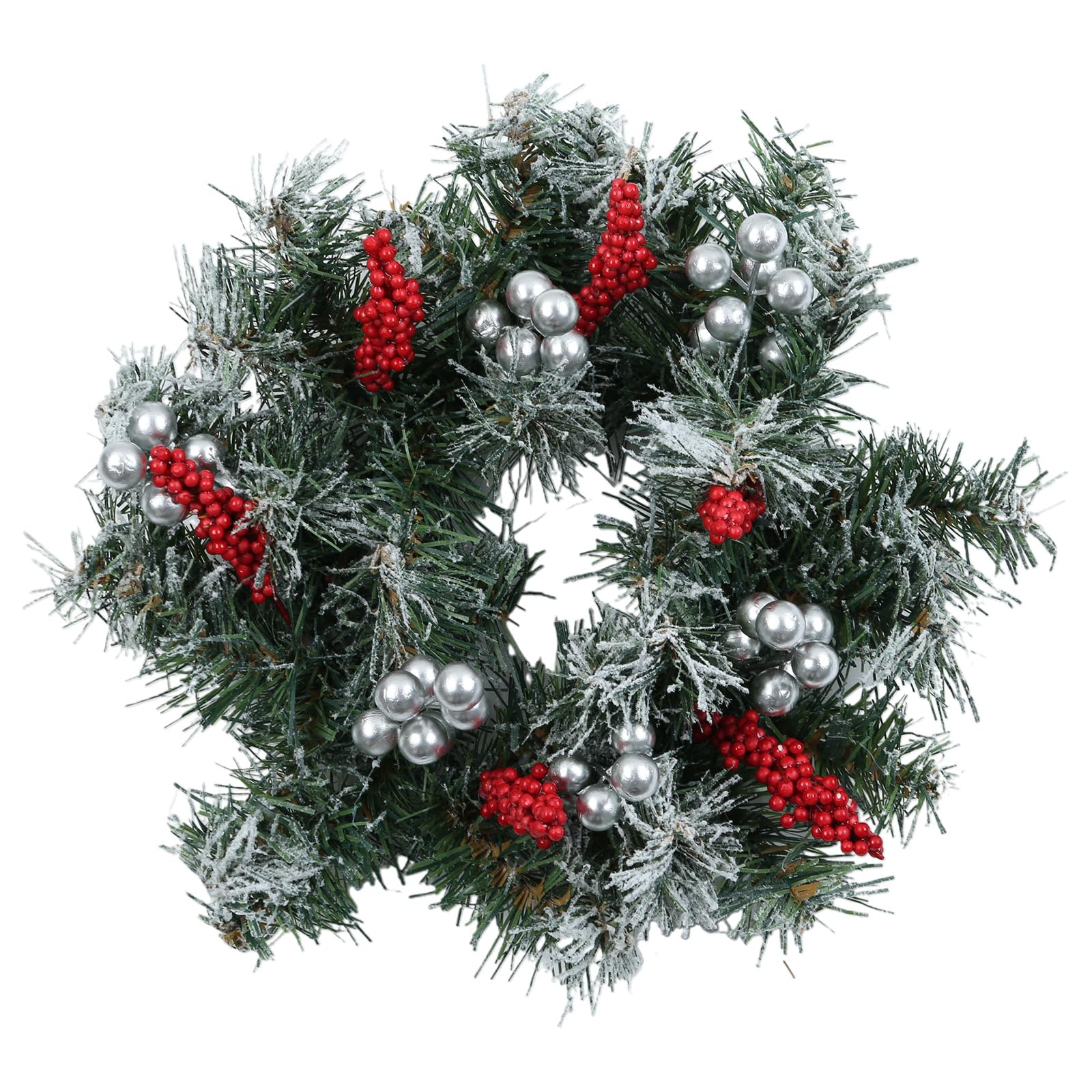Xinsheinelry 28cm Christmas Rings Artificial Berries Rings Small Wreaths for Cabinets Wedding Centerpiece Tabletop Home Artificial Greenery Wreath Wedding Party Decor Christmas Home Decor Table