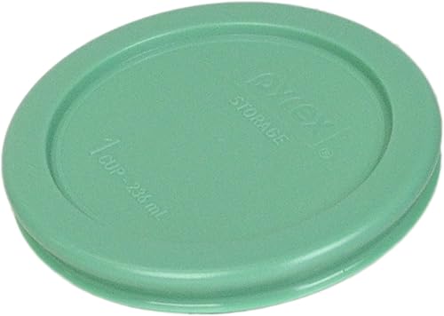 Miniatura 3 de Pyrex 7202-PC 1 taza redonda verde tapa de repuesto de plástico – 6 unidades – Original Pyrex original – Fabricado en los Estados Unidos
