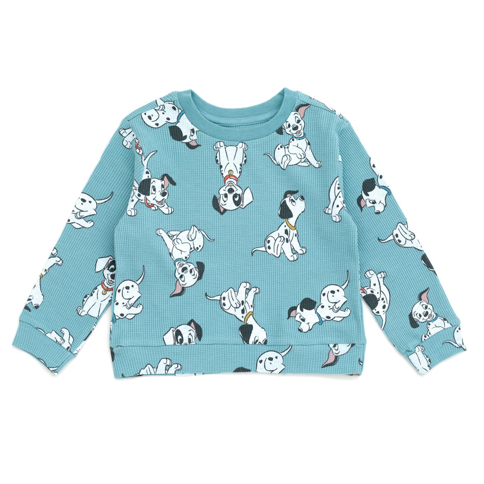 Disney Bluza z dzianiny waflowej i spodnie do biegania, zestaw strojów od noworodka do małego dziecka (0-3 miesięcy - 5)