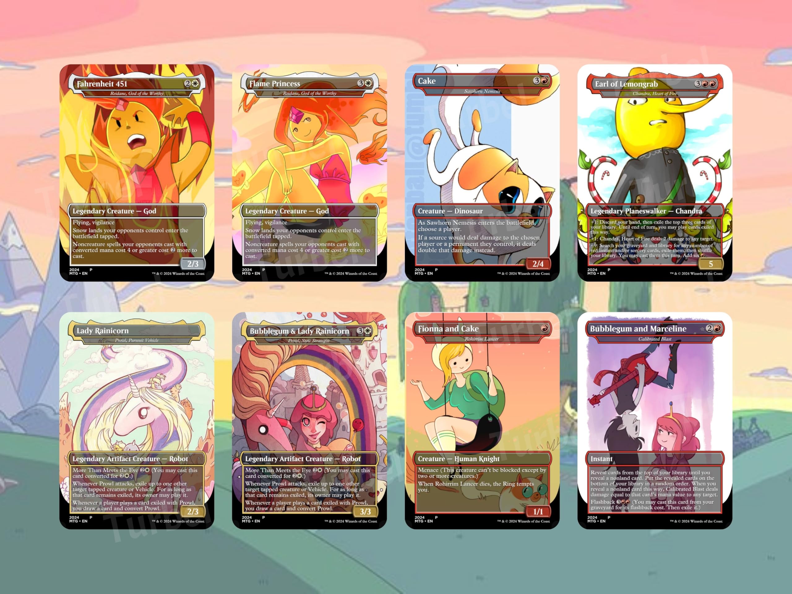 Amazon.com: Adventure MTG Commander Deck – Adventure Time Edition – 100  Proxy Full Art Cards (Card Only) : Toys & Games