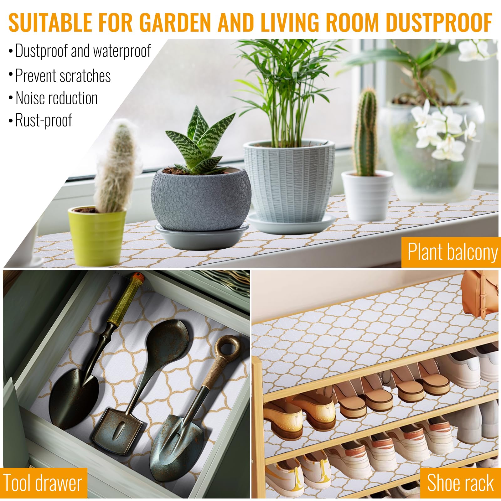 Tappetini Antiscivolo Per Cassetti Cucina - Impermeabili, Lavabili, 30x300 Cm - Foto 3