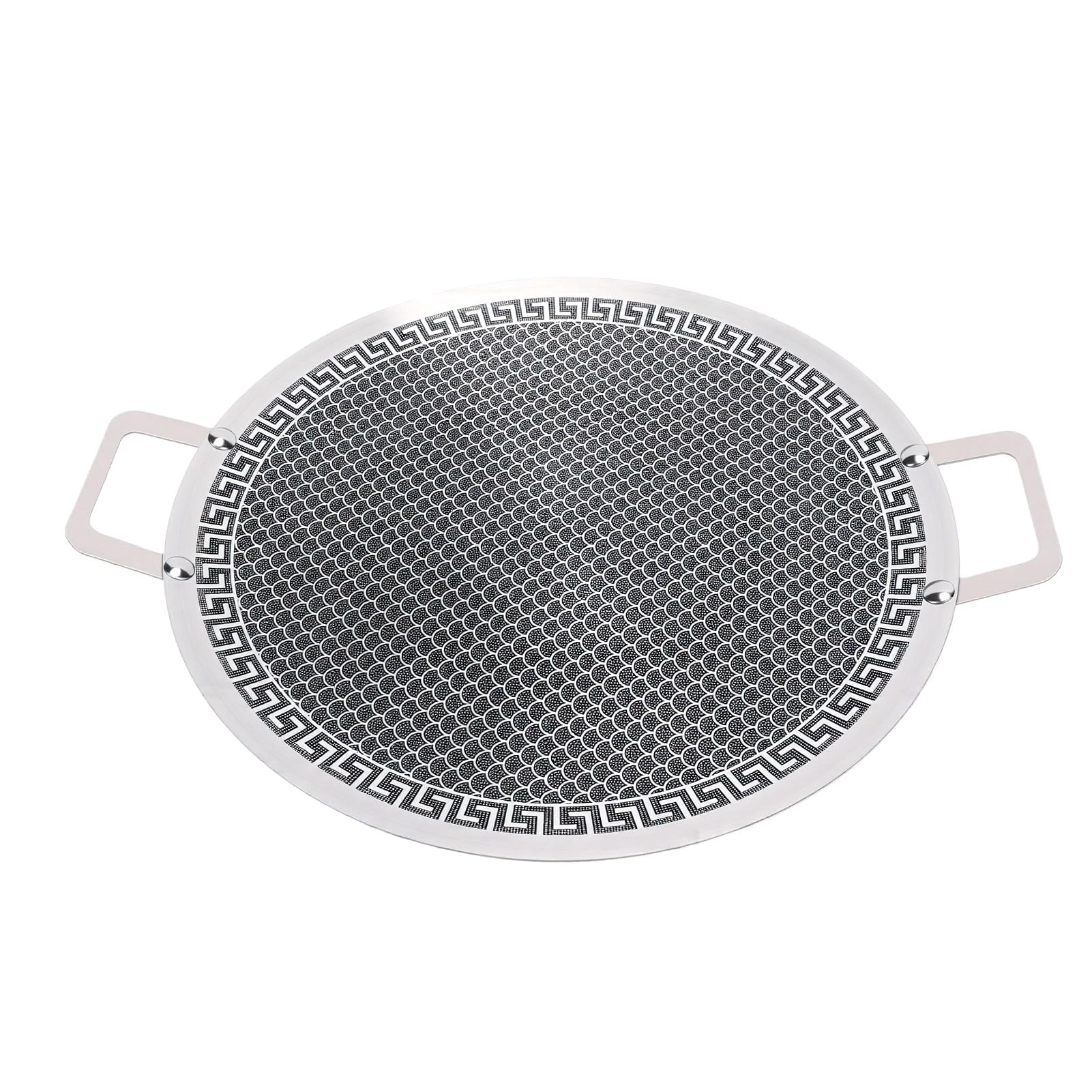 Talonik Grillowy ze Stali Nierdzewnej, Okrągła Patelnia (38cm)