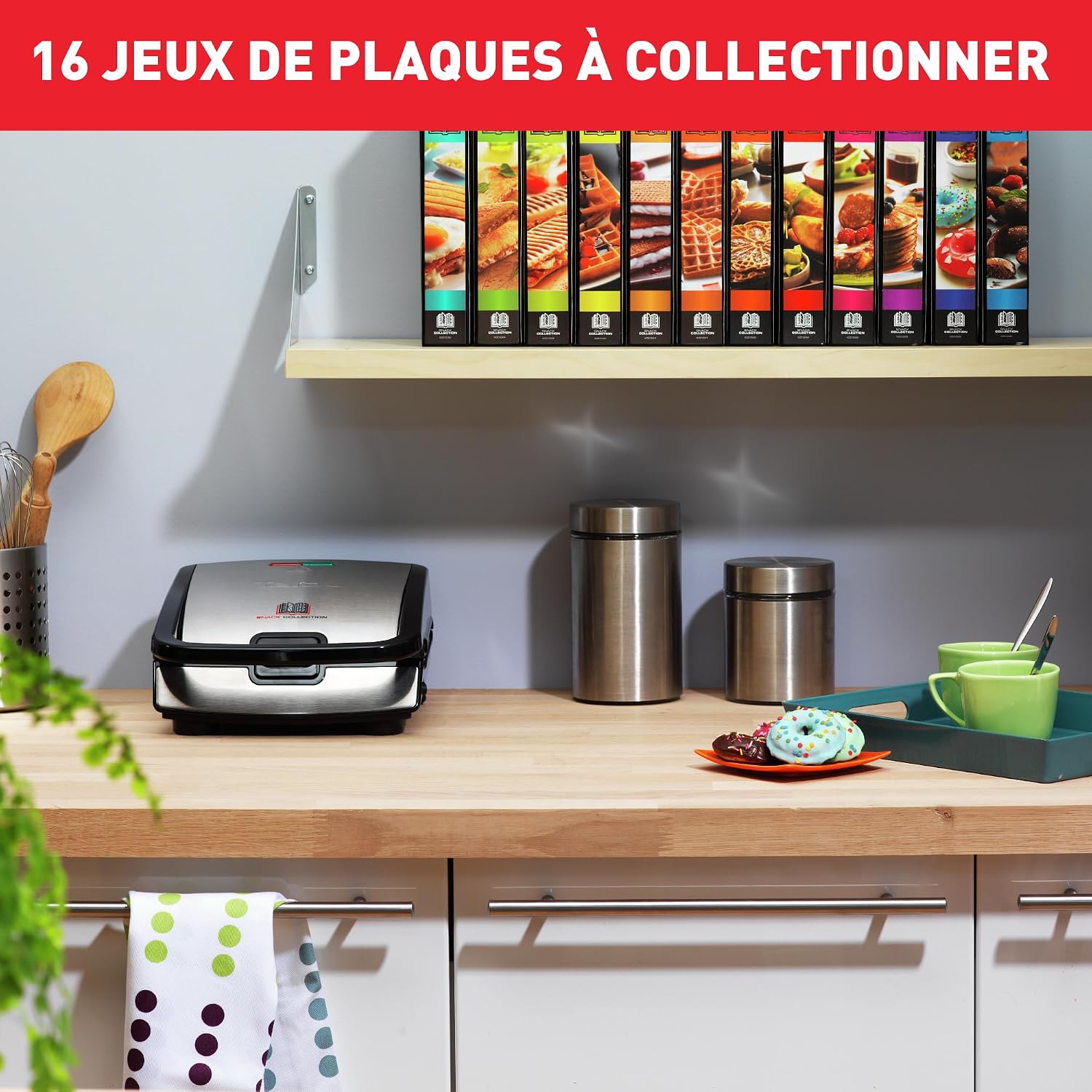 Tefal Snack Collection — plaques amovibles compatibles lave-vaisselle