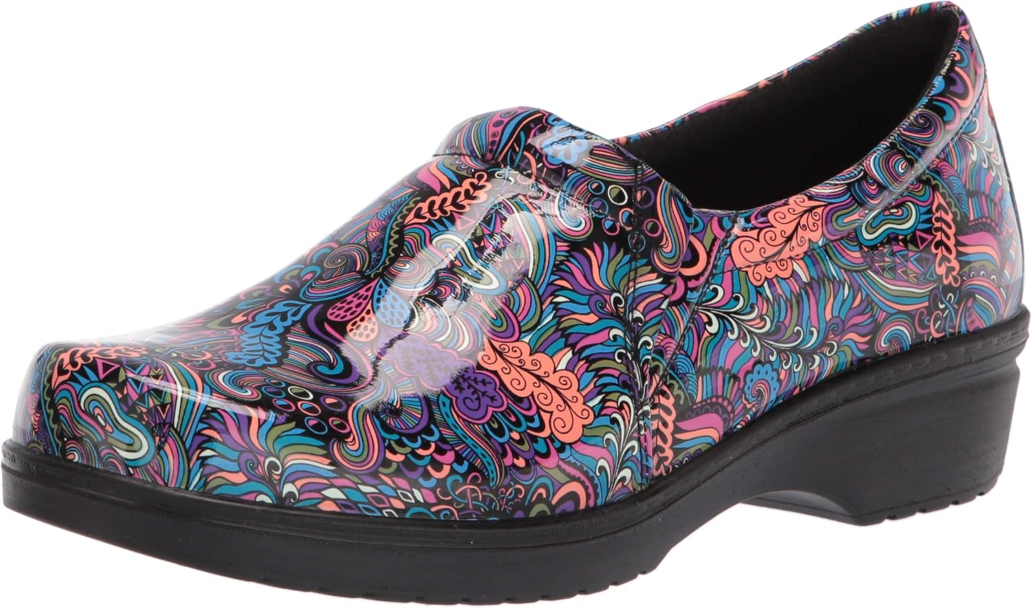 Easy Street Women's Tiffany Clog, Bright Pop Patent, 7.5
