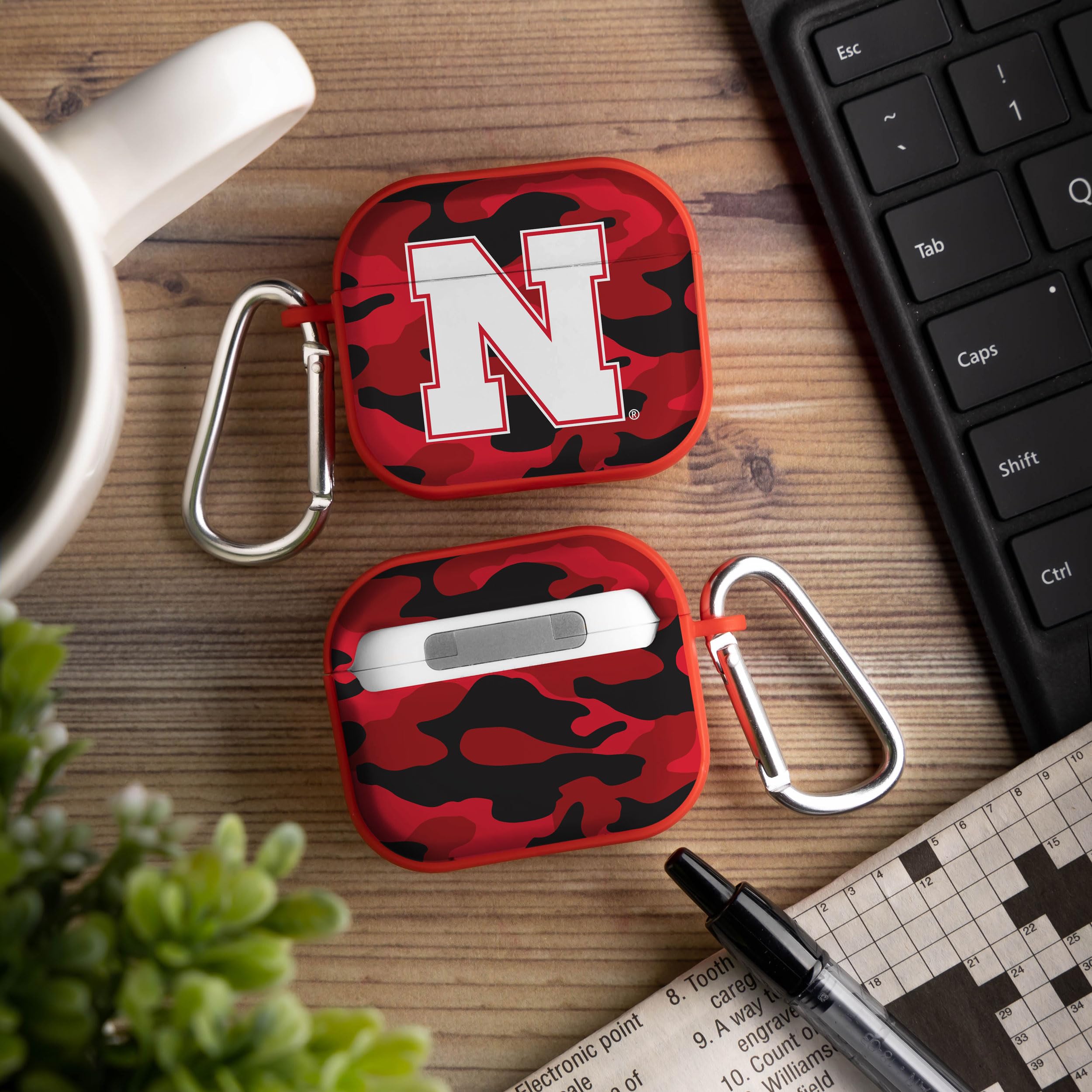 AFFINITY BANDS Nebraska Huskers Camo HDX Case Cover Compatible with Apple AirPods Generation 3