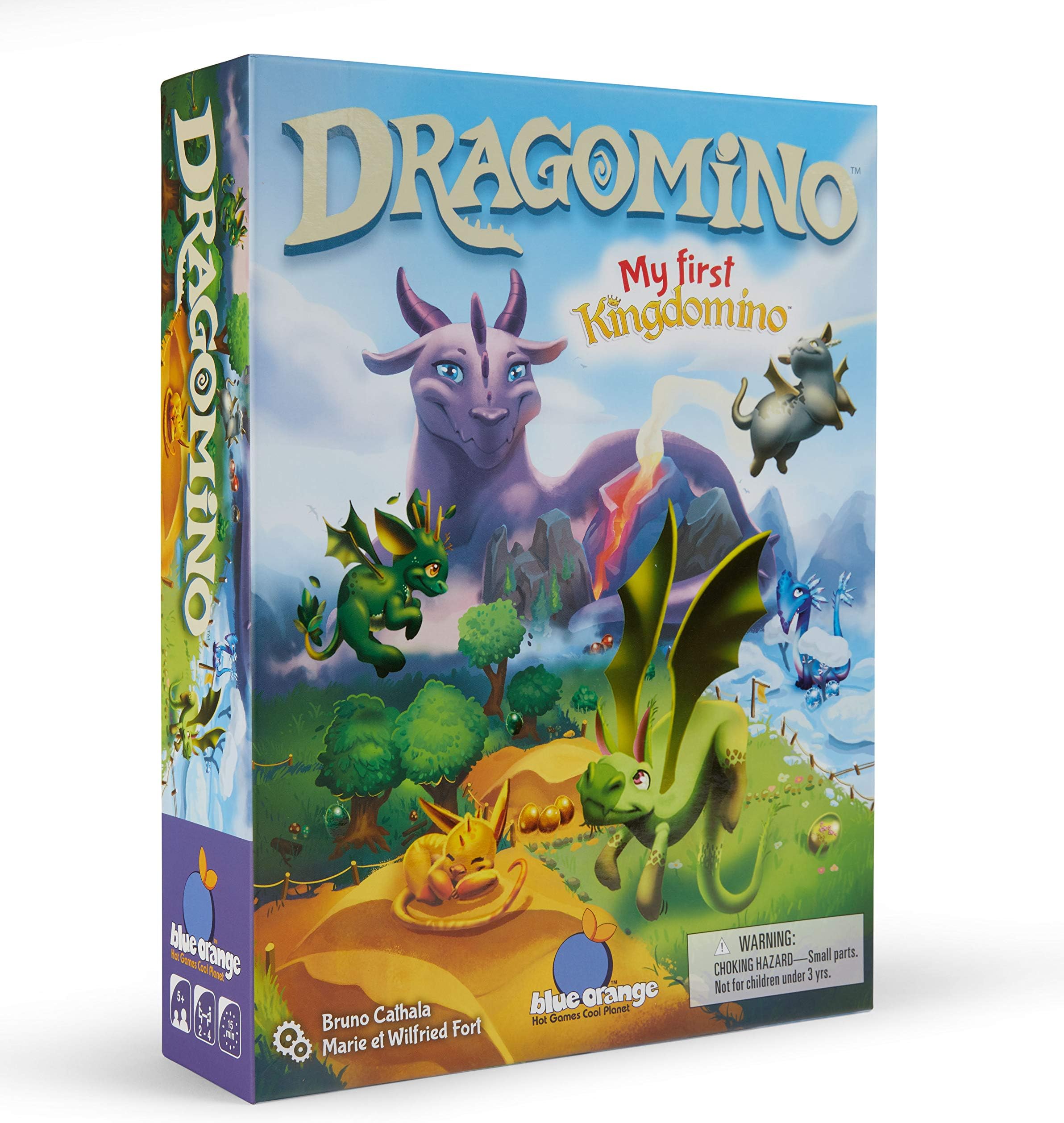 BLUE ORANGE GAMES Dragomino, My First Kingdomino- Kid Strategy Game for 2 to 4 Players- Ages 5 and Up