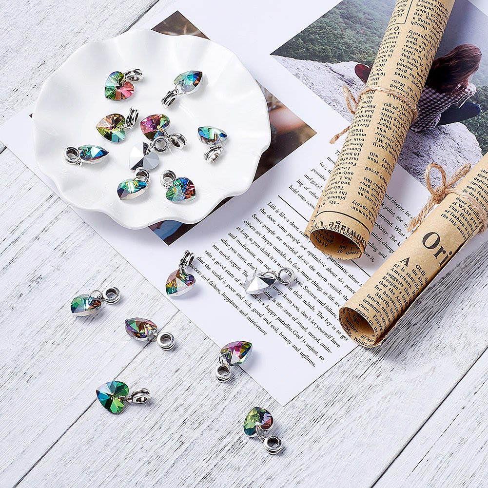 Lot De 50 Perles En Verre Vintage - Formes Originales, Finition Argenté/doré, Fabrication Tchèque, Neuf