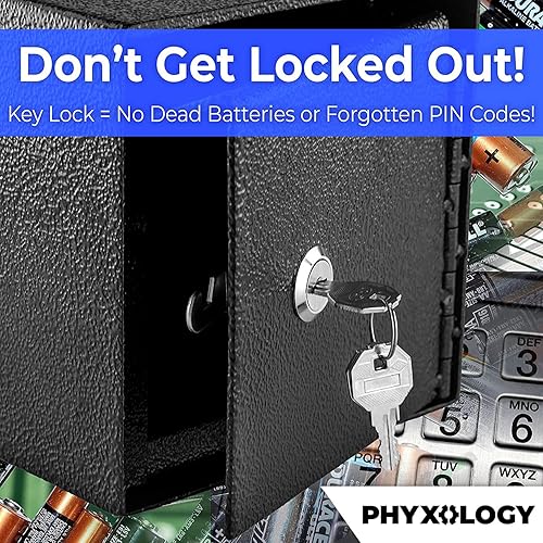 Miniatura 3 de Caja de dinero montable con ranura a prueba de manipulaciones. Ideal como depósito de llaves o caja fuerte para depósitos para hoteles, apartamentos