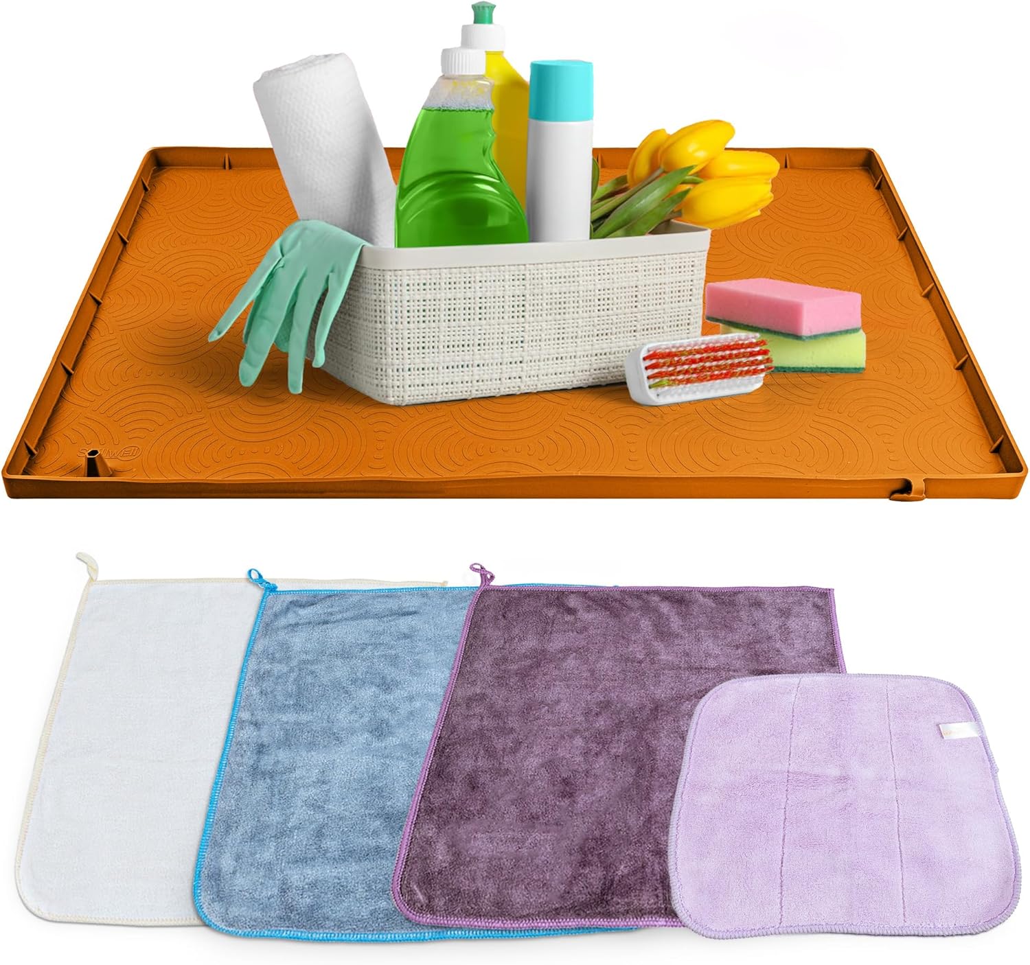Silicone Waterproof Under Sink Mat Under Sink Organizer