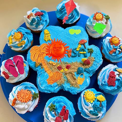 Miniatura 5 de Molde de silicona para fondant de cocotero, pantalones cortos de surf, moldes de chocolate, moldes de verano, vacaciones, playa, sol, hornear moldes