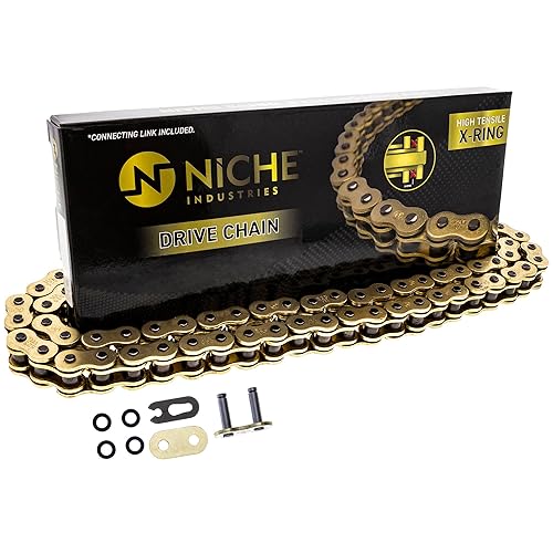 Miniatura 5 de NICHE Cadena de anillo en X 525 de oro 110 eslabones con eslabón maestro de conexión