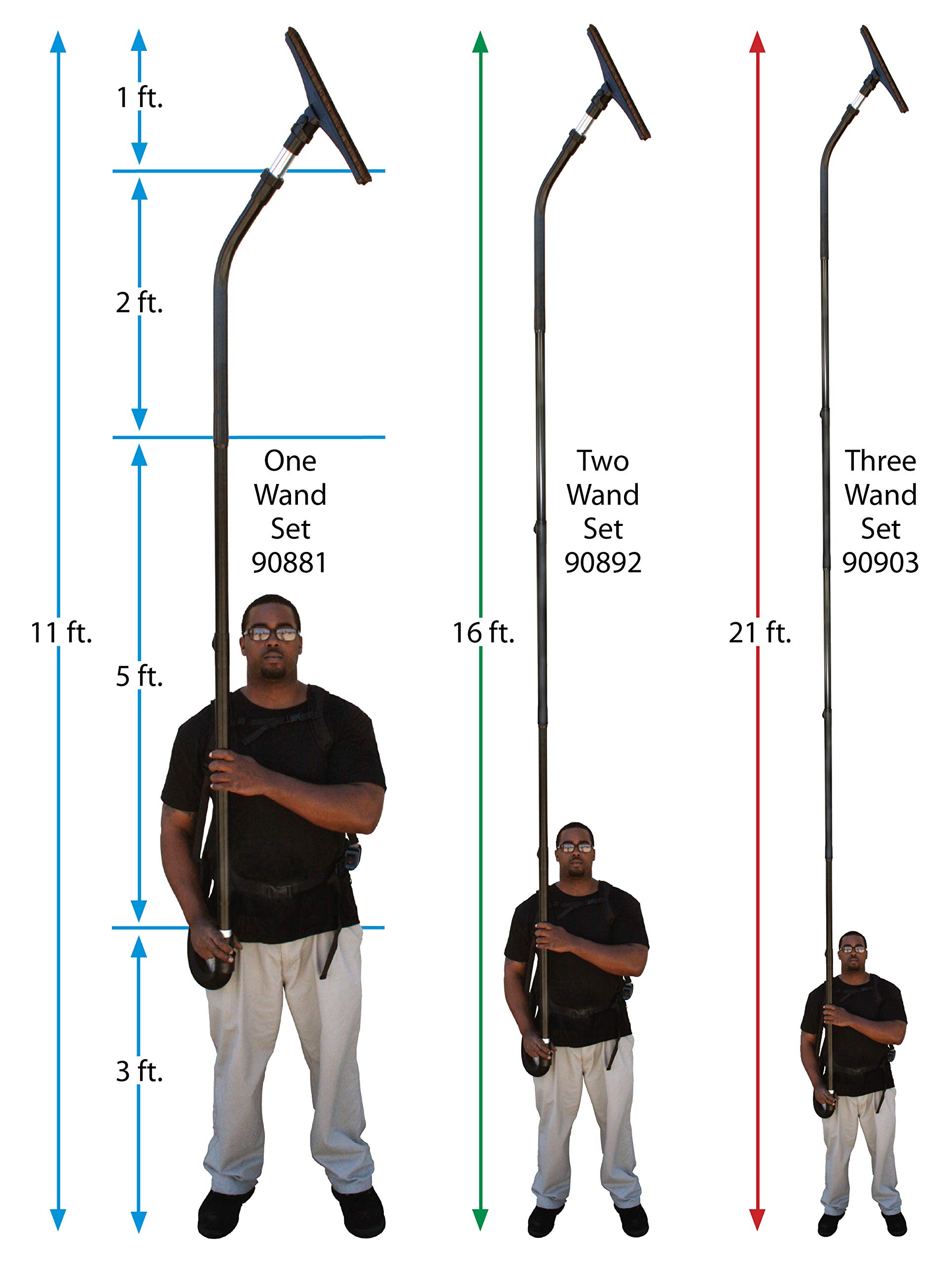 Cen-Tec Systems 93125 High Vacuum Attachment, 24 Ft. Reach Kit, Black
