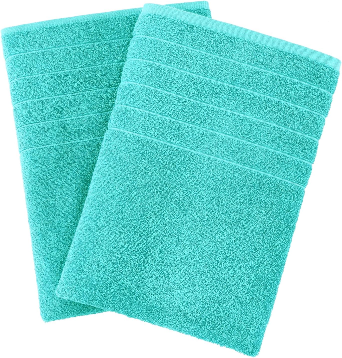 Aqua Sky Cotton Bath Towel Set - 2 Piece, Quick Dry