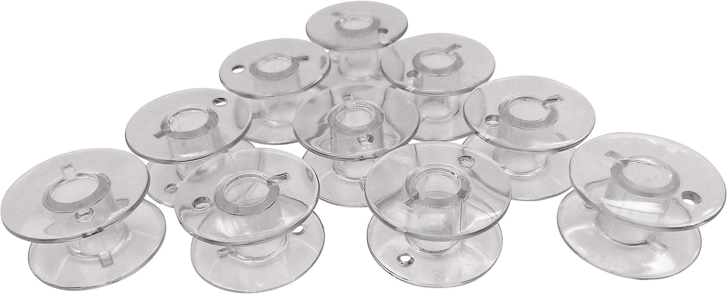 10 Plastic Bobbins for Bernette 55/55 Easy Start / 55 Fun Style / 55 Special Edition / Bernette 56/65 / 66 / 80e / 82e / 90e / 92c Sewing Machine