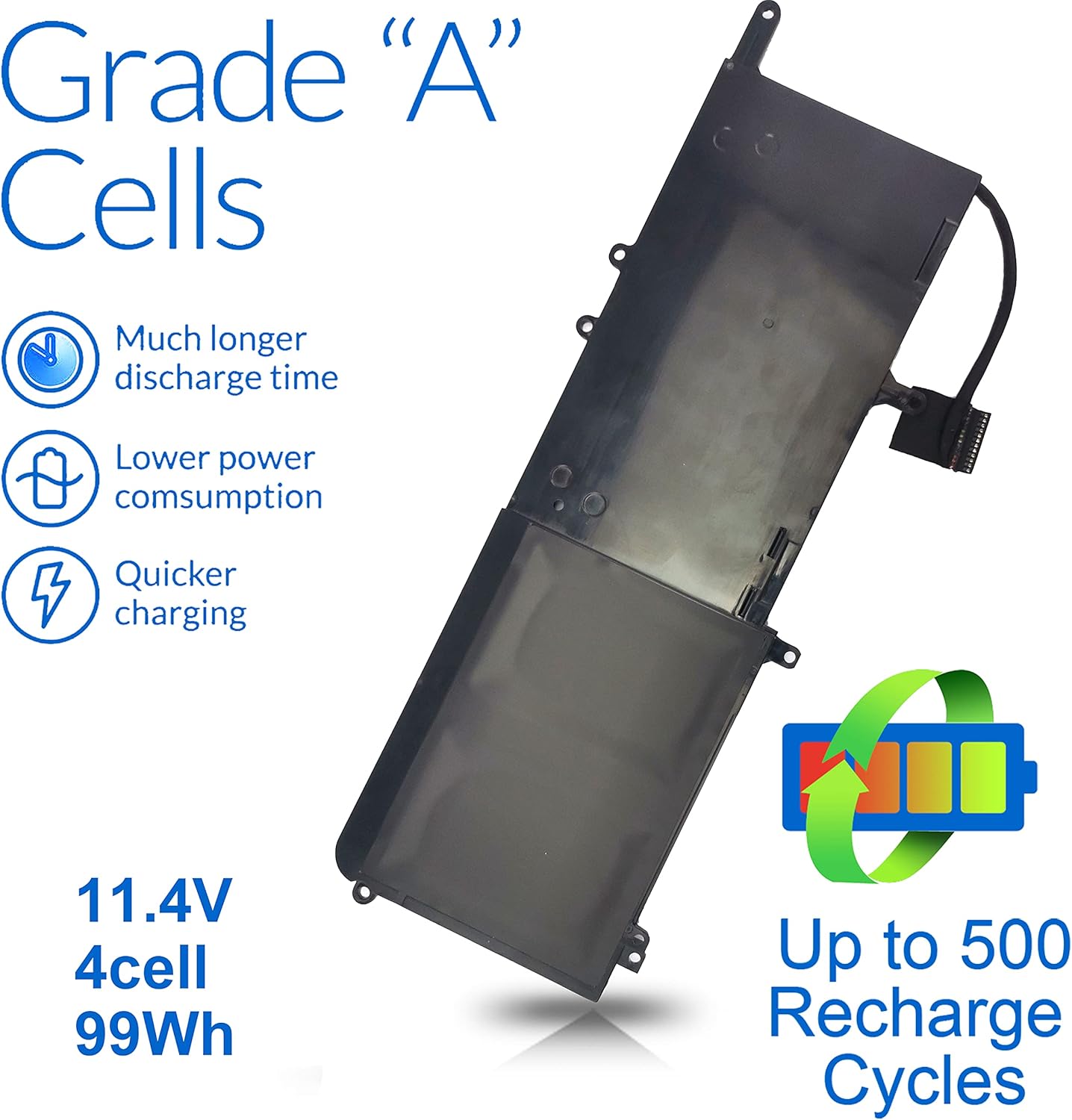 99WH Type 9NJM1 Battery Compatible with Dell Alienware 15 R3 R4 17 R4 R5 P31E001 P31E002 P69F001 P69F002 ALW17C-D1738 D1748 D1758 D1848 D2738 D2748 D2758 R1748 Notebook MG2YH 01D82 0546FF 44T2R HF250