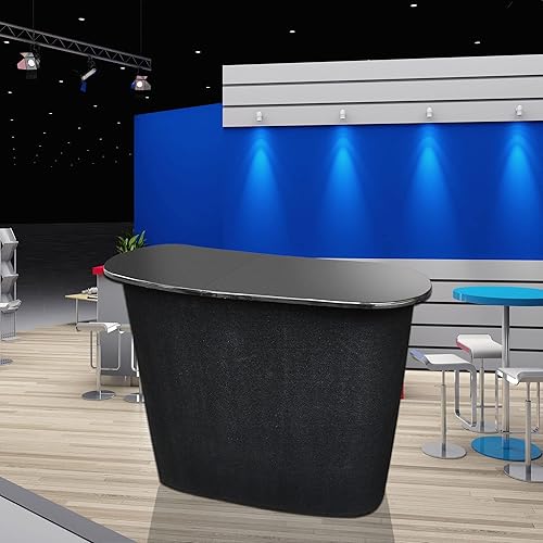 Miniatura 9 de Portátil Pop Up Podio Contador Mesa Soporte Promoción Exhibición de la feria comercial al por menor