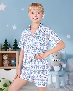 Amazon.com: Zelbuck Girls Summer Outfit, Kids 2 Piece Button