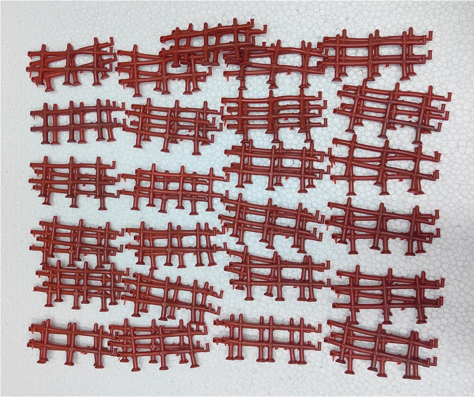 Plastic Mini Fence for Decoration and Making School Projects (Pack of 50 pcs)