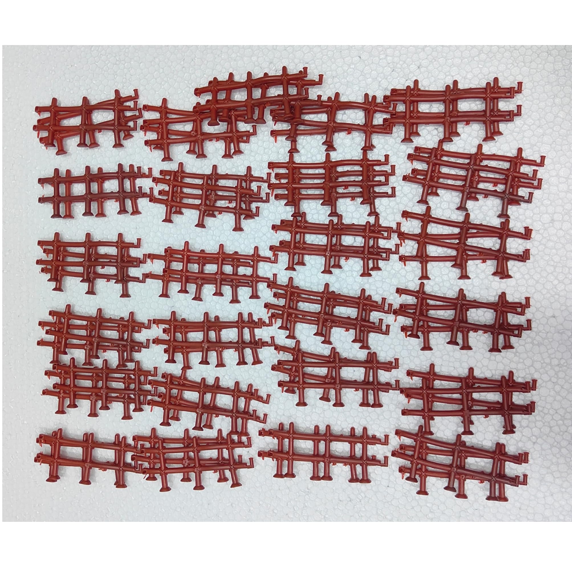Plastic Mini Fence for Decoration and Making School Projects (Pack of 50 pcs)
