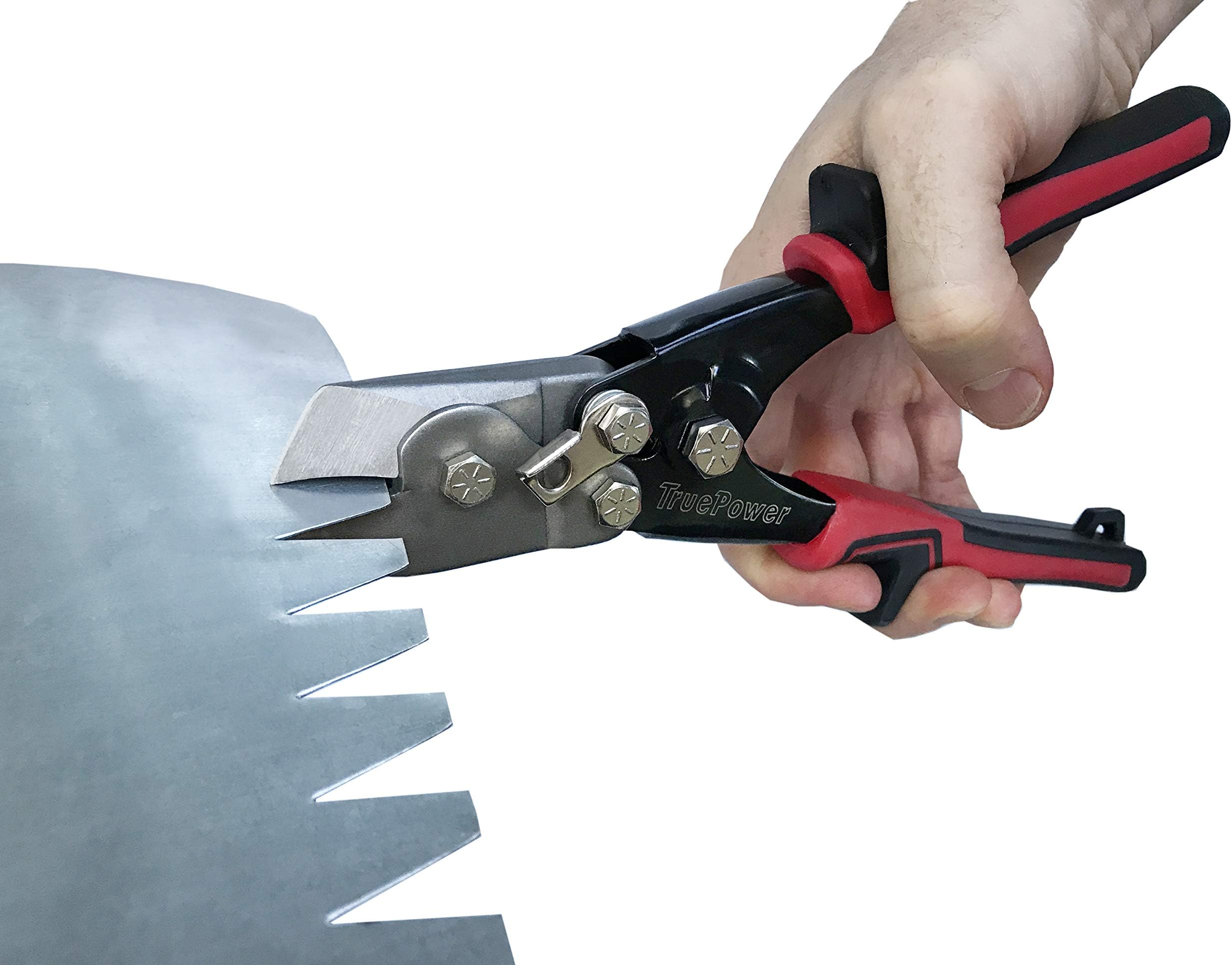 TruePower Duct Notcher Tool, 9 Inch Black/Red