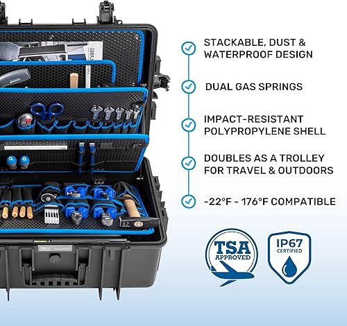 Vista 28 de B&W INTERNATIONAL Caja de herramientas para exteriores Jet 3000 con tablero de herramientas de bucle (117.16/L)