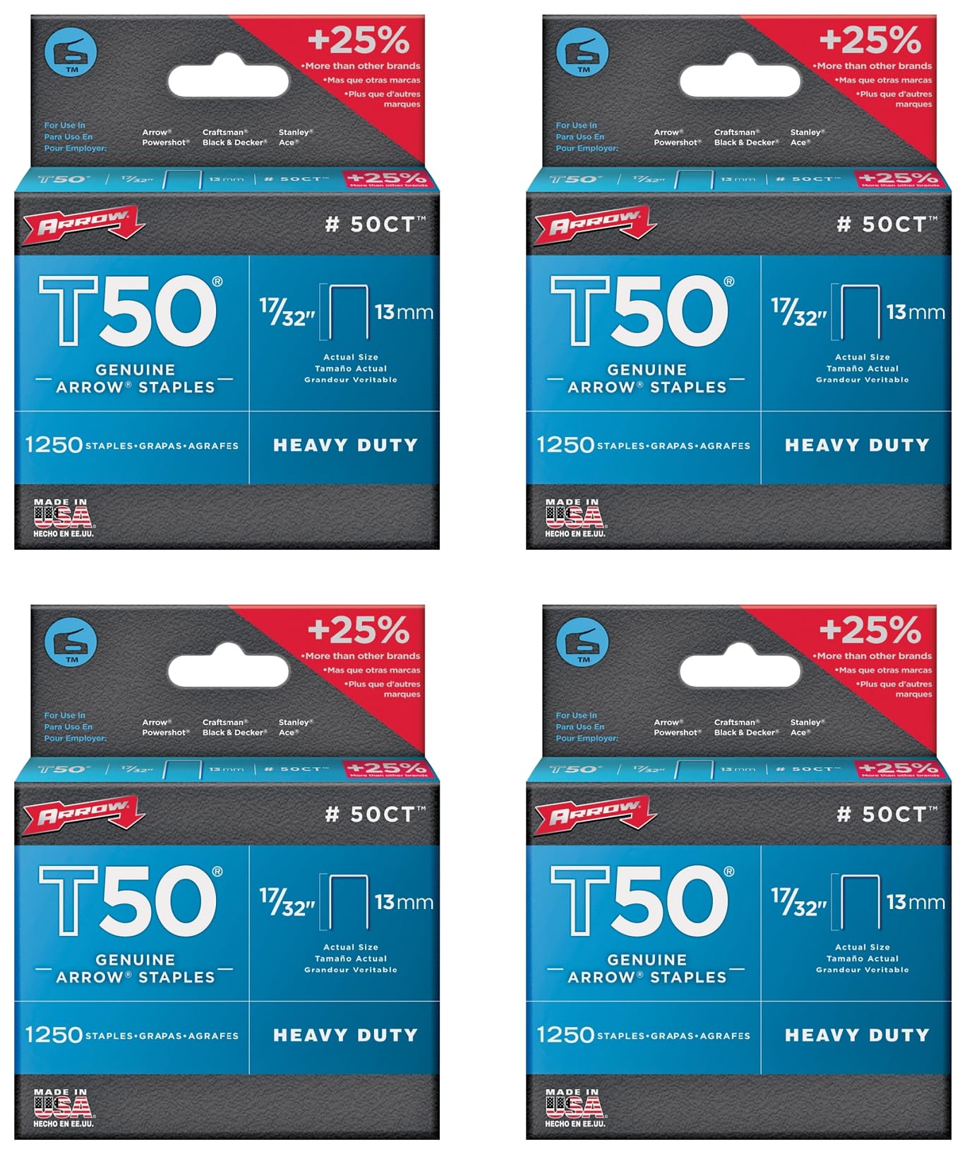 Amazon.com: Arrow Fastener 17/32 in. L x 3/8 in. W Galvanized