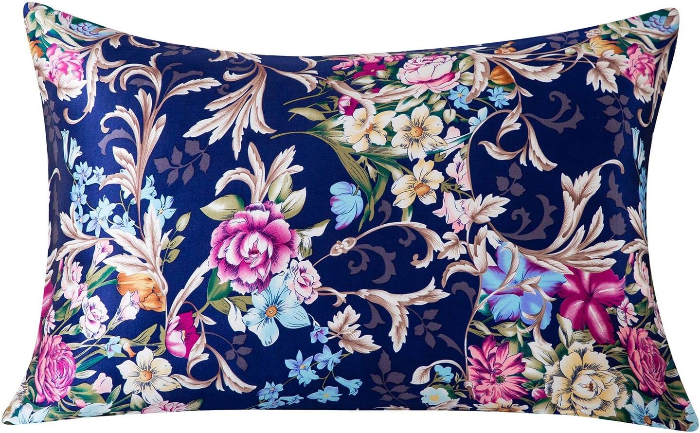 SLPBABY Silk Pillowcase for Hair and Skin with Hidden Zipper Print (King, Pattern4)