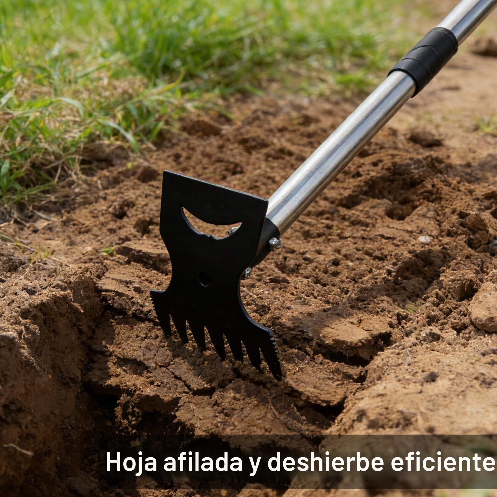 Extractor de Malas Hierbas con Mango Largo de 150 cm, 2 en 1 para Desmalezar Manual, Quitar Malas Hierbas Jardin Mango Largo,para Patio, césped, terraza, jardín