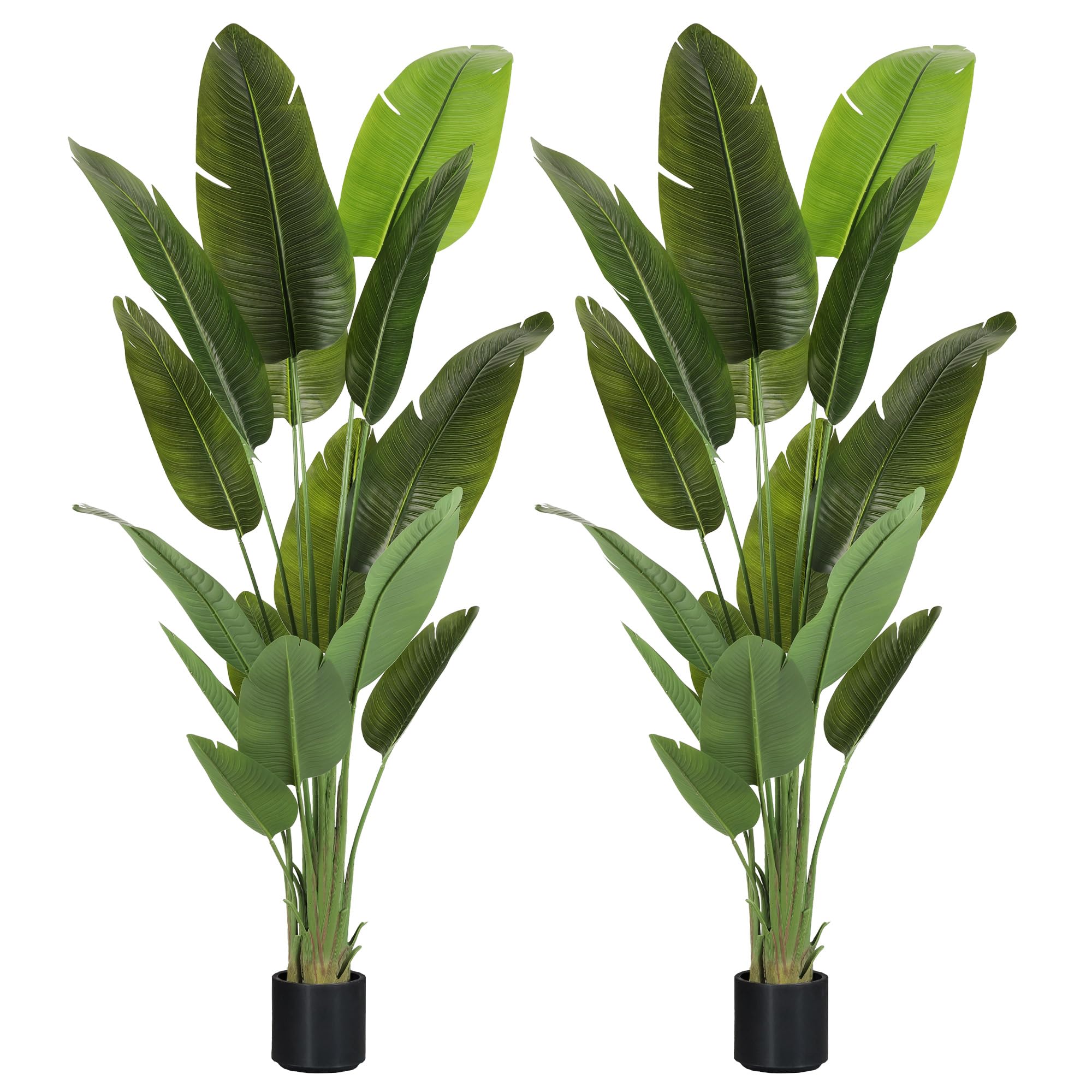 ProDeco Large Artificial Plants 7.2Ft 2-Pack