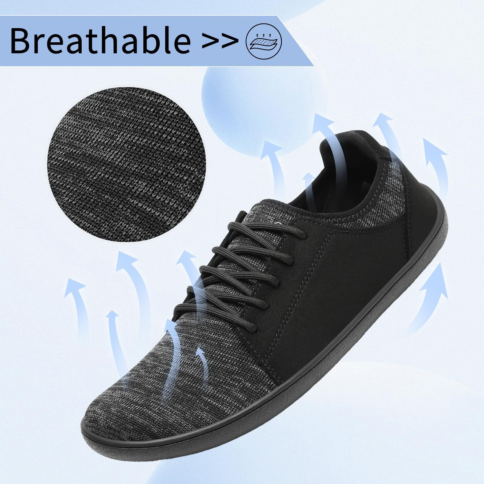SAGUARO Uomo Donna Minimaliste Barefoot Scarpe Free Walker Luck III-Casual Traspirante Scarpa da Camminata Unisex,36-48 EU