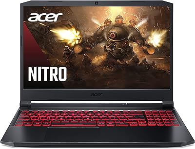 Acer Nitro, 15" FHD IPS 144Hz, Ryzen 7 5800H,16GB RAM, 512GB SSD, RTX 3050Ti, Windows 10, Backlit KB, AN515-45-R94Q, Black...