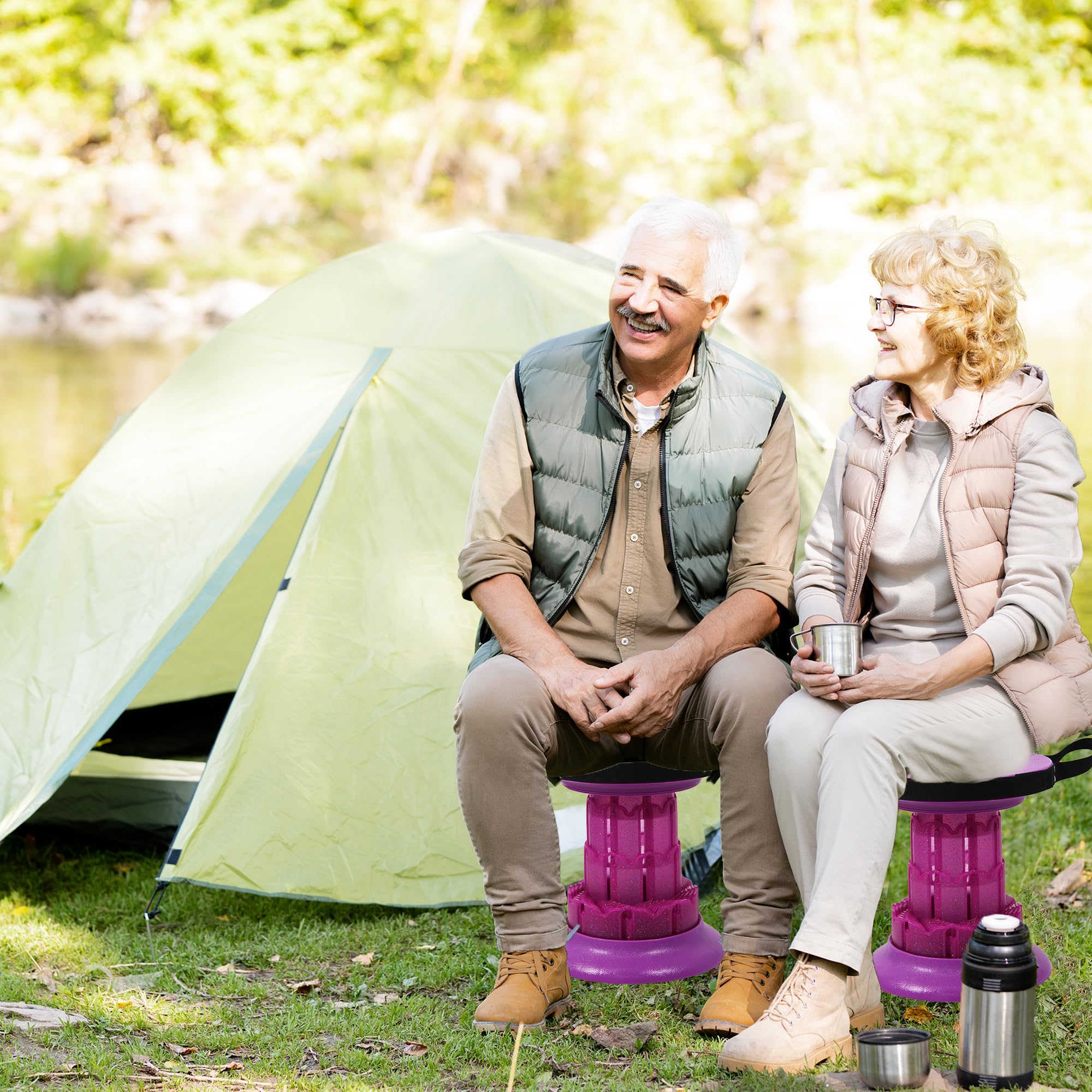 Sedia Da Campeggio Pieghevole Fino A 150 Kg Borsa Camping - Foto 7