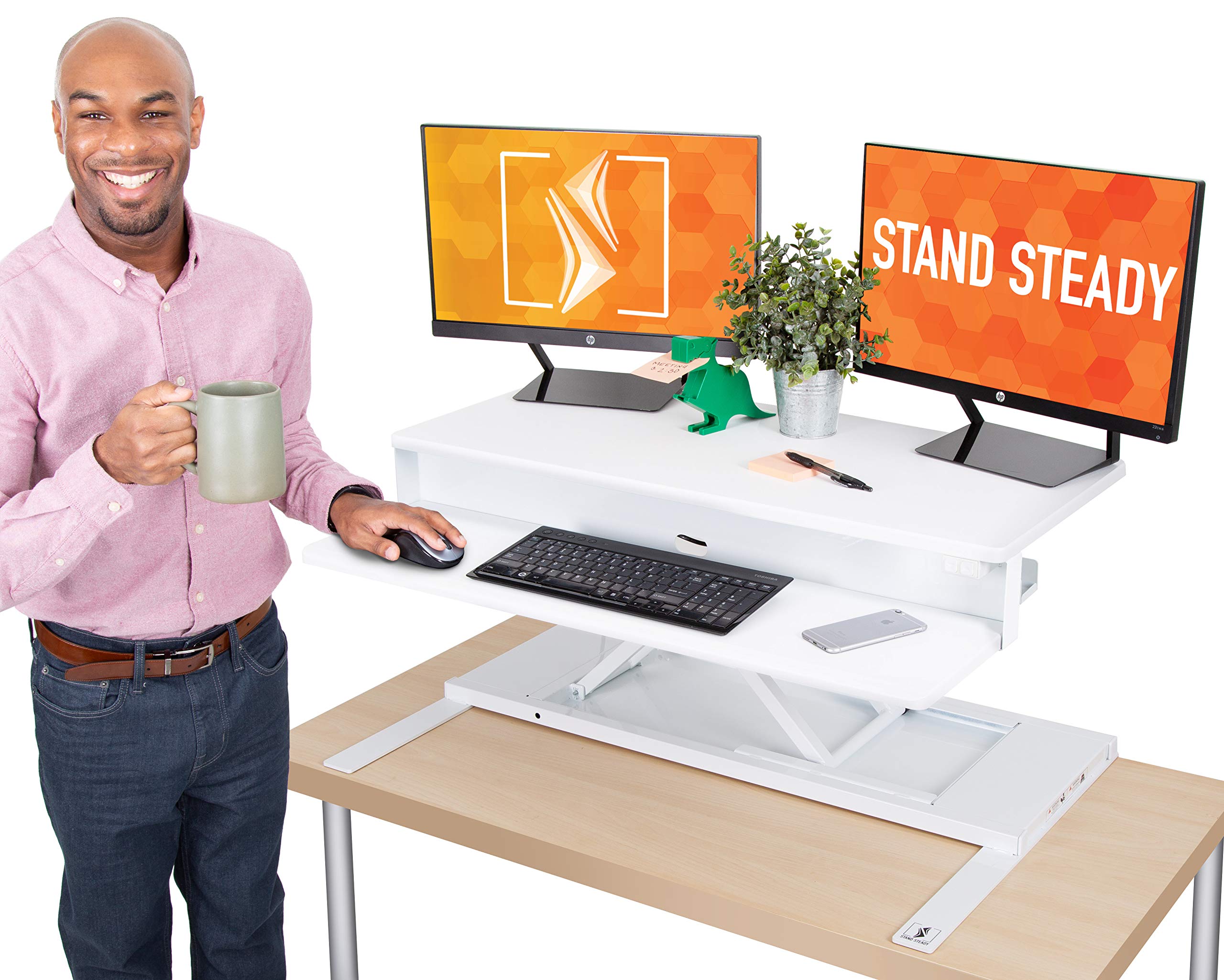 Buy Flexpro Power 36 Inch Electric Standing Desk 2 Level Electric