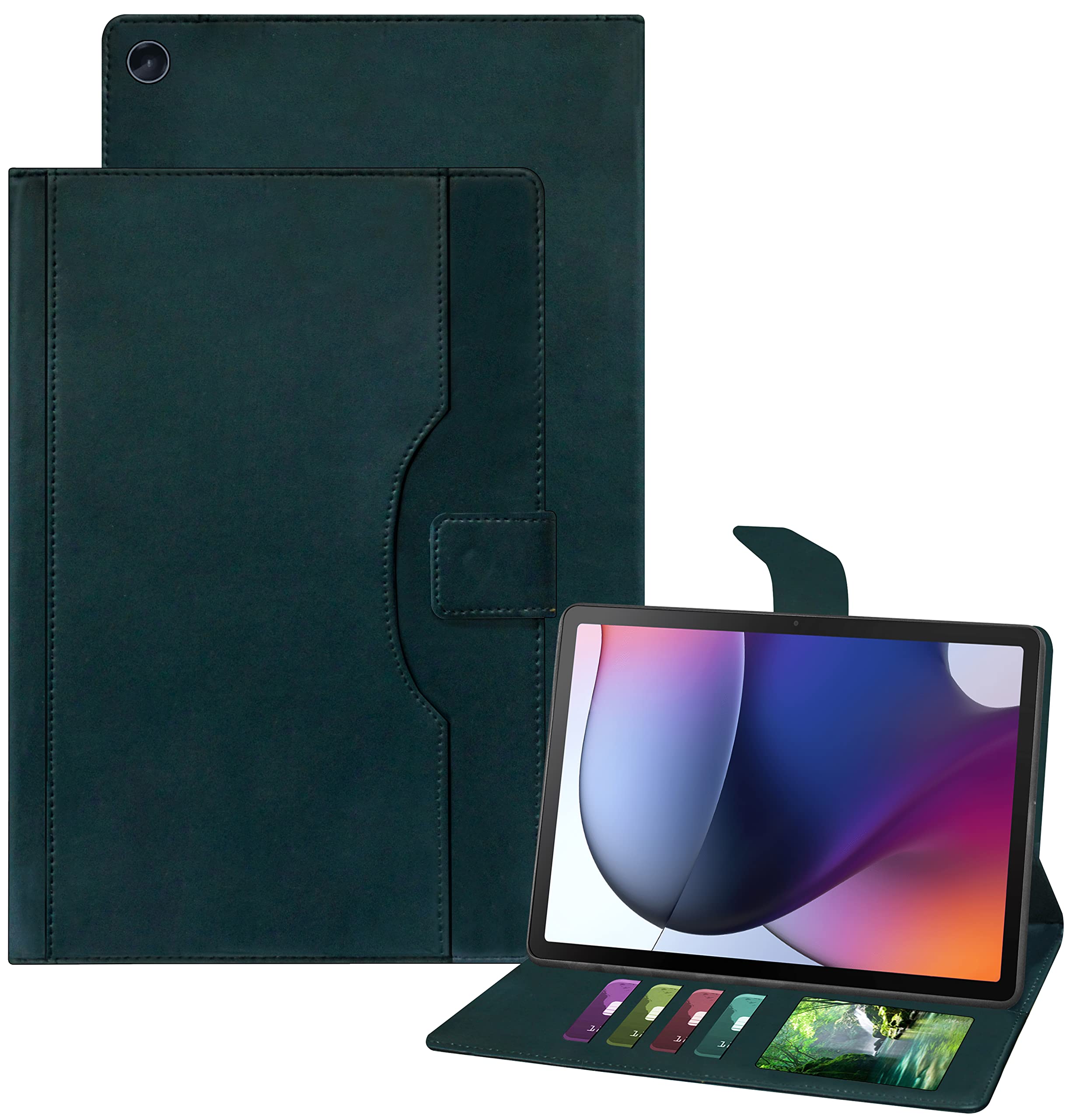 TGK Flip Case Cover for Motorola Tab G62 10.61 inch with Document Card Pocket Wallet (Cerulean Blue) (B0BDL4FTN9) Amazon Price History, Amazon Price Tracker