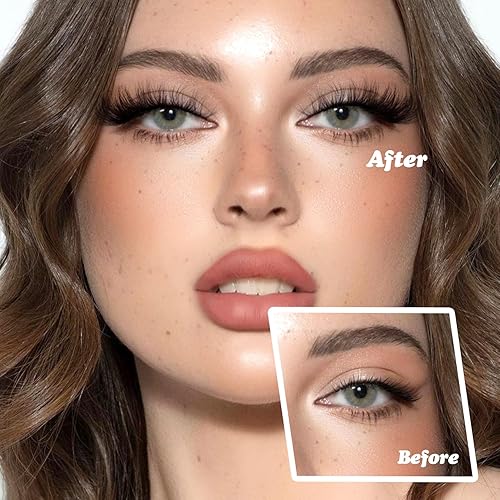 Miniatura 9 de Pestañas postizas de aspecto natural, pestañas postizas de visón sintético 6D, pestañas postizas rizadas DD, paquete de 9 pares