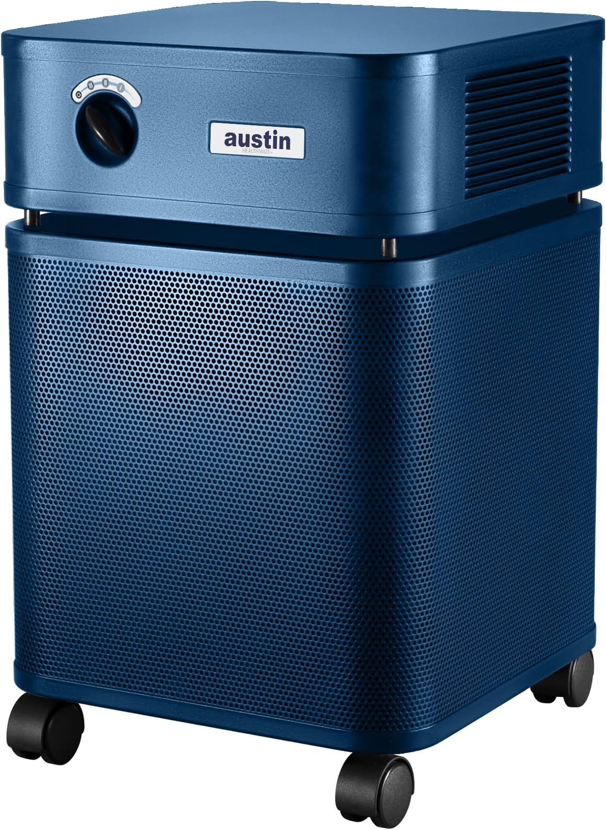 Austin Air HealthMate Plus Standard Air Purifier Midnight Blue - Advanced 4- Stage Filtration Air Purifiers For Home with Activated Carbon & Zeolite - Ideal as Air Purifiers for Bedroom Model B450