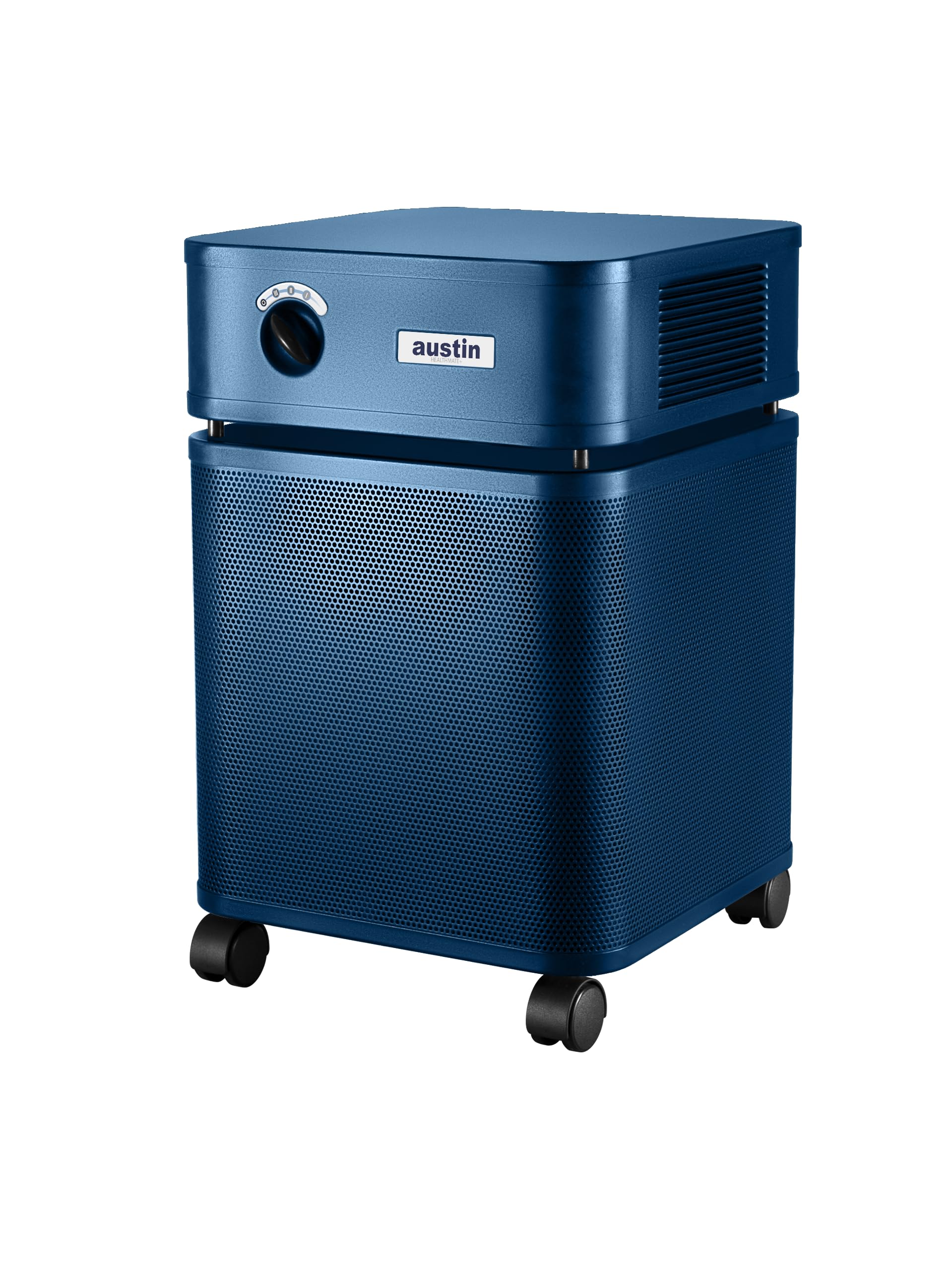 Austin Air HealthMate Plus Standard Air Purifier Midnight Blue - Advanced 4- Stage Filtration Air Purifiers For Home with Activated Carbon & Zeolite - Ideal as Air Purifiers for Bedroom Model B450