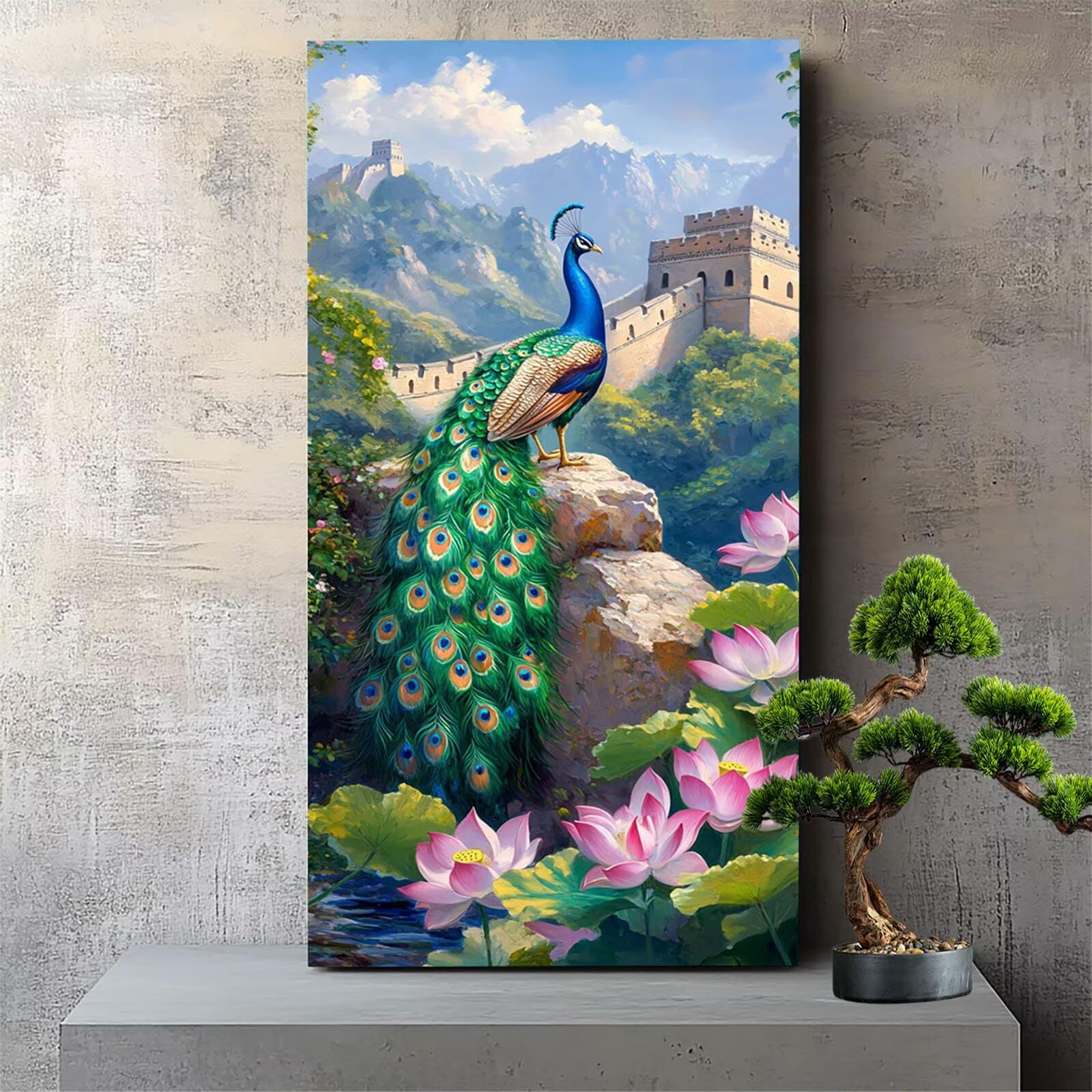 Amazon.com: Great Wall Paint by Numbers for Adults, Canvas for