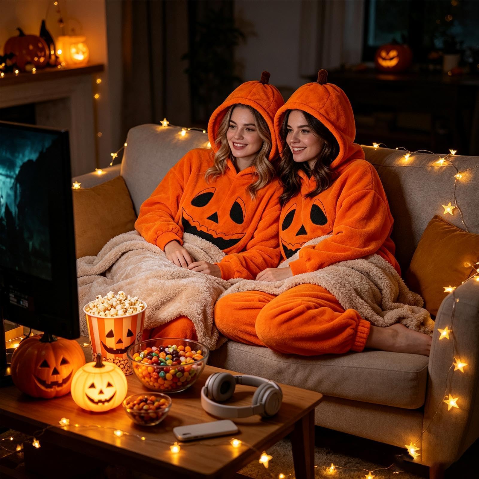 Kostium dyniowy dla dorosłych na karnawał do odgrywania ról na Halloween