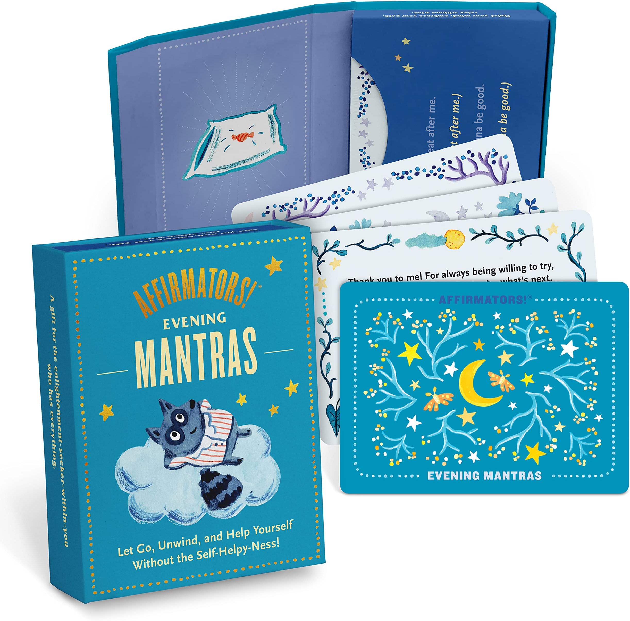 Affirmators! Mantras Evening - Night Affirmation Cards Deck, Positive Affirmations & Meditation Cards (30 Cards Deck)