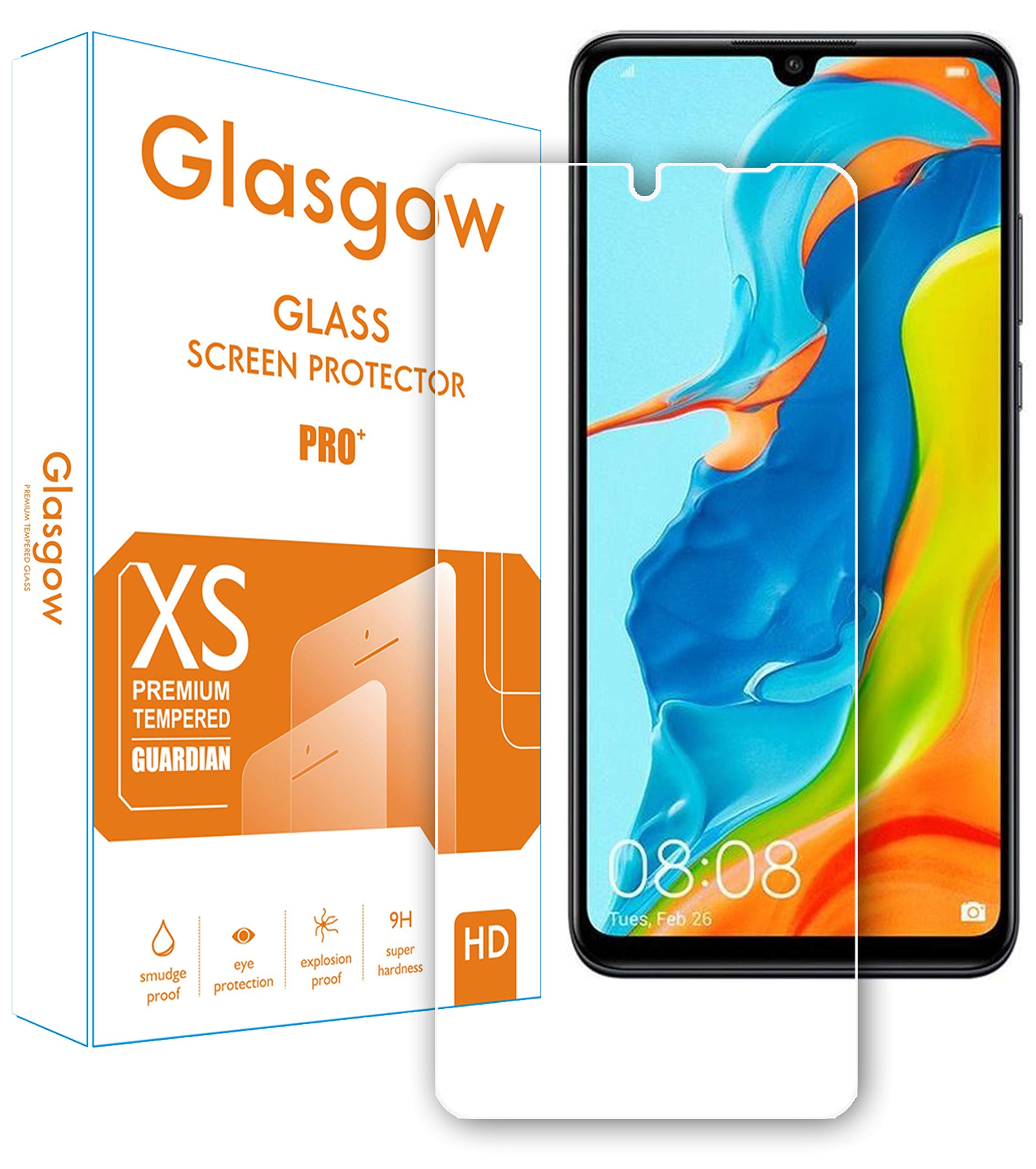 Glasgow Screen Protector for Huawei Honor P30 Lite [Tempered Glass Guard] [Gorilla] Easy Installation [Anti FingerPrint] (B082X8BYFP) Amazon Price History, Amazon Price Tracker